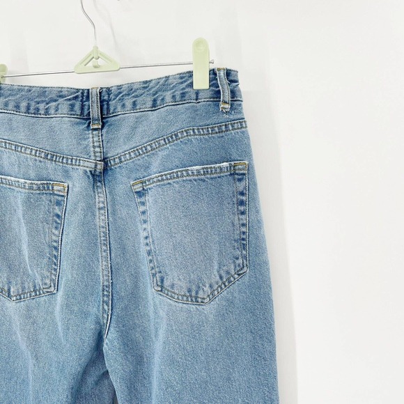 Urban Outfitters BDG Distressed Mom Jeans Sz 27 Blue Tapered High Waist Pockets - Picture 5 of 8